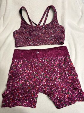 Lululemon Energy Bra Long Line
*Lunar Shorts Set